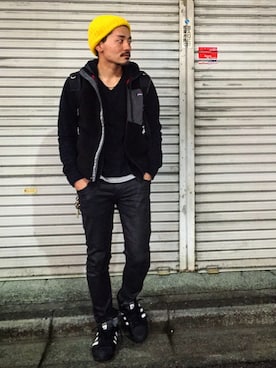 「REIGNING CHAMP（レイニングチャンプ）のアイテム（トップス）」を使った、YUTA KABURAGI さん（メンズ・175cm）の秋コーディネート