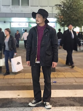 「FILSON（フィルソン）のアイテム（その他アウター）」を使った、YUTA KABURAGI さん（メンズ・175cm）の秋コーディネート
