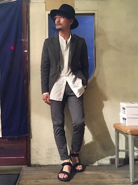 「Marcel Lassance（マルセルラサンス）のアイテム」を使った、YUTA KABURAGI さん（メンズ・175cm）の春コーディネート