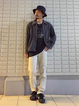 「COMME des GARCONS HOMME（コム デ ギャルソン・オム）のアイテム（ブルゾン）」を使った、YUTA KABURAGI さん（メンズ・175cm）の秋コーディネート
