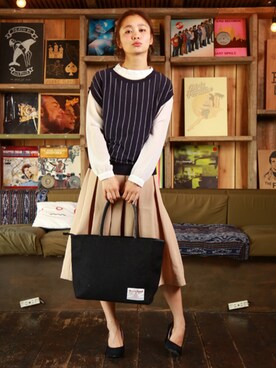 「アイテム（スカート）」を使った、parfumPRさん（レディース・162cm）の春コーディネート