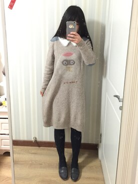 都是大风刮来的さん（レディース・161cm）の冬コーディネート