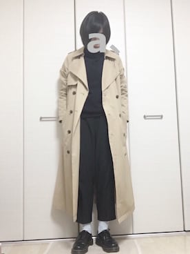 「Dr. Martens（ドクターマーチン）のDr.Martens (ドクターマーチン)/1461 3EYE GIBSON SHOES（その他シューズ）」を使った、ano 、さん（レディース・160cm）の冬コーディネート