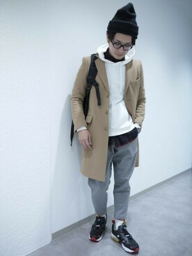 「MID by MIDWEST」｜一政さん（メンズ・170cm）の冬コーディネート