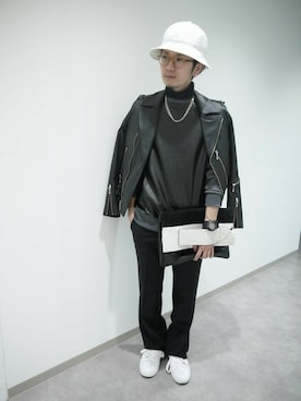 「MID by MIDWEST」｜一政さん（メンズ・170cm）の冬コーディネート