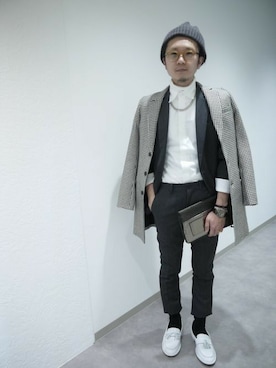 「MID by MIDWEST」｜一政さん（メンズ・170cm）の冬コーディネート