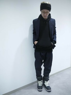 「MID by MIDWEST」｜一政さん（メンズ・170cm）の冬コーディネート