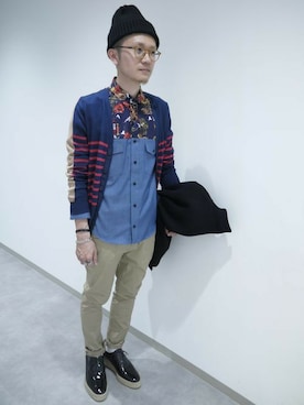 一政さん(メンズ・170cm)の冬コーディネート