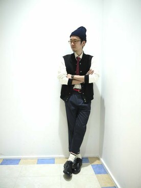 一政さん(メンズ・170cm)の春コーディネート