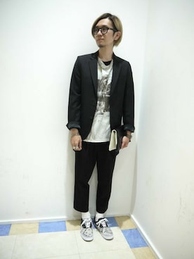 一政さん（メンズ・170cm）の春コーディネート