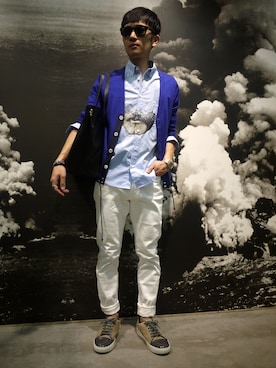 「MIDWEST（ミッドウエスト）のアイテム」を使った、一政さん（メンズ・170cm）の春コーディネート