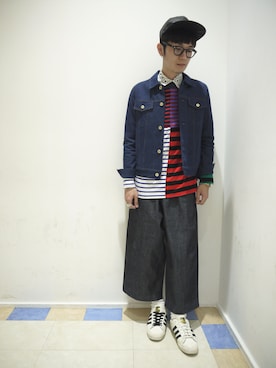 「603（ロクマルサン）のアイテム」を使った、一政さん（メンズ・170cm）の春コーディネート