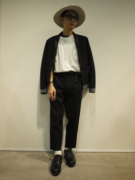 「MID by MIDWEST（ミッド バイ ミッドウエスト）のアイテム」を使った、一政さん（メンズ・170cm）の夏コーディネート