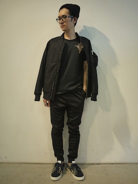 「yoshiokubo（ヨシオクボ）のアイテム」を使った、一政さん（メンズ・170cm）の夏コーディネート