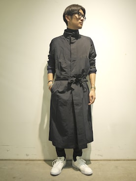 「STEPHAN SCHNEIDER（ステファンシュナイダー）のアイテム（その他アウター）」を使った、一政さん（メンズ・170cm）の秋コーディネート