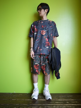 「yoshiokubo（ヨシオクボ）のアイテム」を使った、一政さん（メンズ・170cm）の秋コーディネート