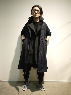 sacai MEN'S（サカイ メンズ）のモッズコートを使った人気ファッション 