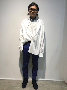 「HAIDER ACKERMANN（ハイダーアッカーマン）のアイテム」を使った、一政さん（メンズ・170cm）の夏コーディネート