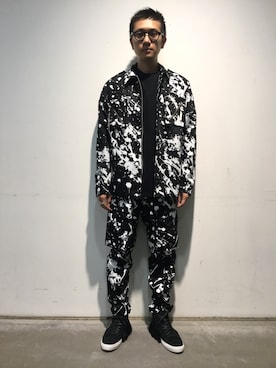 「yoshiokubo（ヨシオクボ）のアイテム」を使った、一政さん（メンズ・170cm）の夏コーディネート