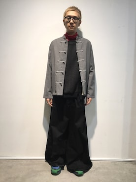 「DISCOVERED（ディスカバード）のアイテム（ジャケット/アウター）」を使った、一政さん（メンズ・170cm）の秋コーディネート