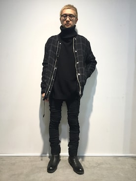 「DISCOVERED（ディスカバード）のアイテム（パンツ）」を使った、一政さん（メンズ・170cm）の秋コーディネート
