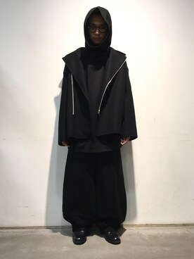 「LAD MUSICIAN（ラッドミュージシャン）のアイテム（ライダースジャケット）」を使った、一政さん（メンズ・170cm）の秋コーディネート