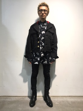 「AMBUSH（アンブッシュ）のアイテム（ジャケット/アウター）」を使った、一政さん（メンズ・170cm）の秋コーディネート