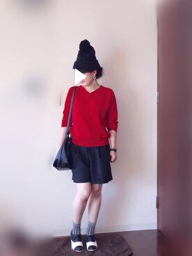 「くつした」｜「アイテム（アクセサリー）」を使った、marimariさん（レディース・153cm）の秋コーディネート
