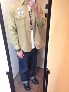 「アイテム（バングル/リストバンド）」を使った、TAKUYUKIさん（メンズ・183cm・20代）の冬コーディネート