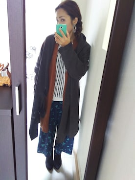「osharewalker（オシャレウォーカー）のアイテム（その他アウター）」を使った、ハルカイさん（レディース・157cm）の冬コーディネート