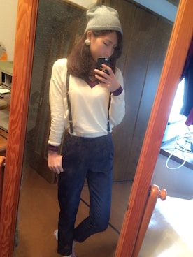「チュールニット帽」｜himariさん（レディース・164cm）の秋コーディネート