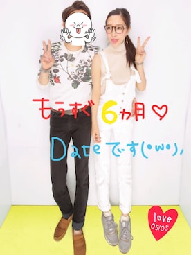 「イチゴ狩り」｜「アイテム（オールインワン・サロペット）」を使った、himariさん（レディース・164cm）の春コーディネート