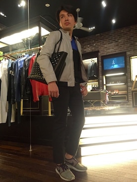 「GUILD PRIME（ギルドプライム）のアイテム（バッグ）」を使った、Guaさん（メンズ・177cm）の春コーディネート