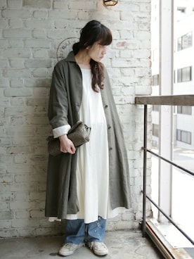 「JOURNAL STANDARD LUXE（ジャーナルスタンダード　ラックス）のアイテム（その他アウター）」を使った、journal standard luxe　バイヤーさん（レディース・162cm）の冬コーディネート