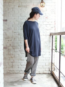 「JOURNAL STANDARD LUXE（ジャーナルスタンダード　ラックス）のアイテム」を使った、journal standard luxe　バイヤーさん（レディース・162cm）の夏コーディネート