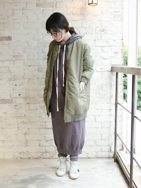 「JOURNAL STANDARD LUXE（ジャーナルスタンダード　ラックス）のアイテム（ジャケット/アウター）」を使った、journal standard luxe　バイヤーさん（レディース・162cm）の冬コーディネート