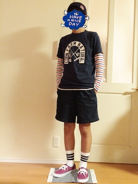 「アイテム（ニットキャップ/ビーニー）」を使った、KANさん（メンズ・170cm・10代）の秋コーディネート