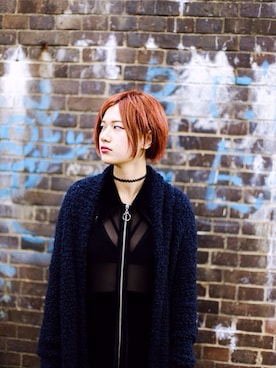 「UNIF（ユニフ）のアイテム（ワンピース/ドレス）」を使った、MAOさん（レディース・166cm）の秋コーディネート
