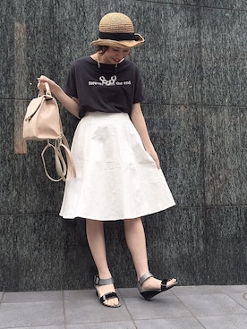 「おめかしコーデ」｜®️さん（レディース・155cm）の春コーディネート