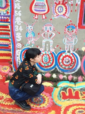 「TAIPEI」｜「アイテム（その他アウター）」を使った、®️さん（レディース・155cm）の春コーディネート