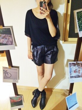 「SENSO Diffusion（センソディフュージョン）のアイテム」を使った、enanoさん（レディース・147cm）の夏コーディネート