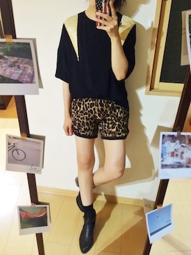 「SENSO Diffusion（センソディフュージョン）のアイテム」を使った、enanoさん（レディース・147cm）の夏コーディネート