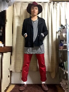 かめたくさん（メンズ・166cm）の秋コーディネート