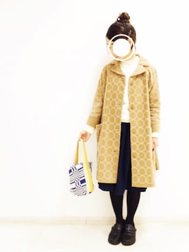 「Johanna Gullichsen」｜「アイテム（ジャケット/アウター）」を使った、まきこさん（レディース・152cm）の冬コーディネート