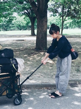 「dantan」｜まきこさん（レディース・152cm）の夏コーディネート
