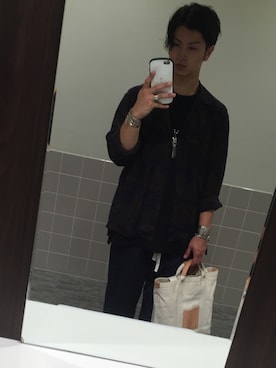「sunsea」｜「アイテム（アクセサリー）」を使った、@toknさん（メンズ・179cm）の秋コーディネート
