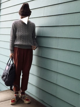 「WEARBOOKCAFEよろしくです。」｜まいこさん（レディース・160cm）の秋コーディネート
