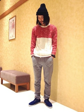 きたださん（メンズ・175cm）の春コーディネート