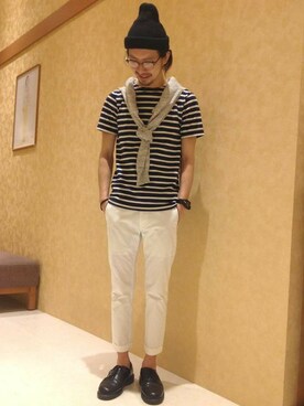 きたださん（メンズ・175cm）の春コーディネート