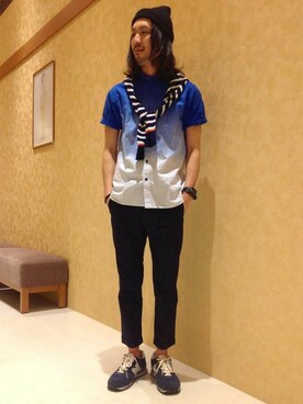 きたださん（メンズ・175cm）の春コーディネート